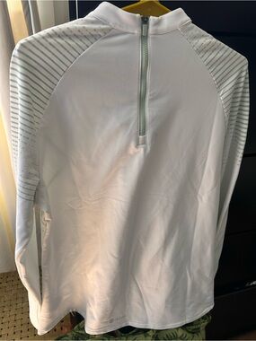 adidas White COLD.RDY LONG SLEEVE MOCK TEE